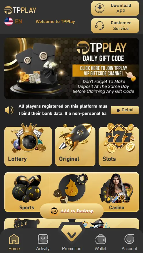 Tpplay App on Android